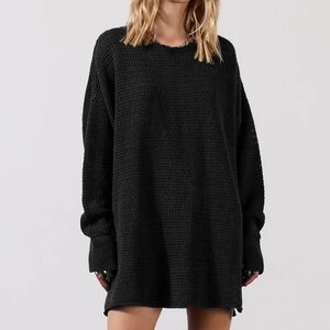 Mikuta Black Crew Neck Sweater